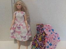 Doll Clothes Handmade to fit Curvy Barbie doll- Lot 0f 3--Dresses,- K8
