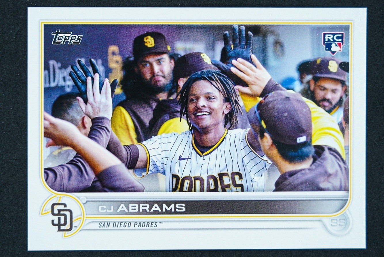 2022 TOPPS UPDATE CJ ABRAMS #US34 SSP IMAGE VARIATION ROOKIE RC SAN PADRES