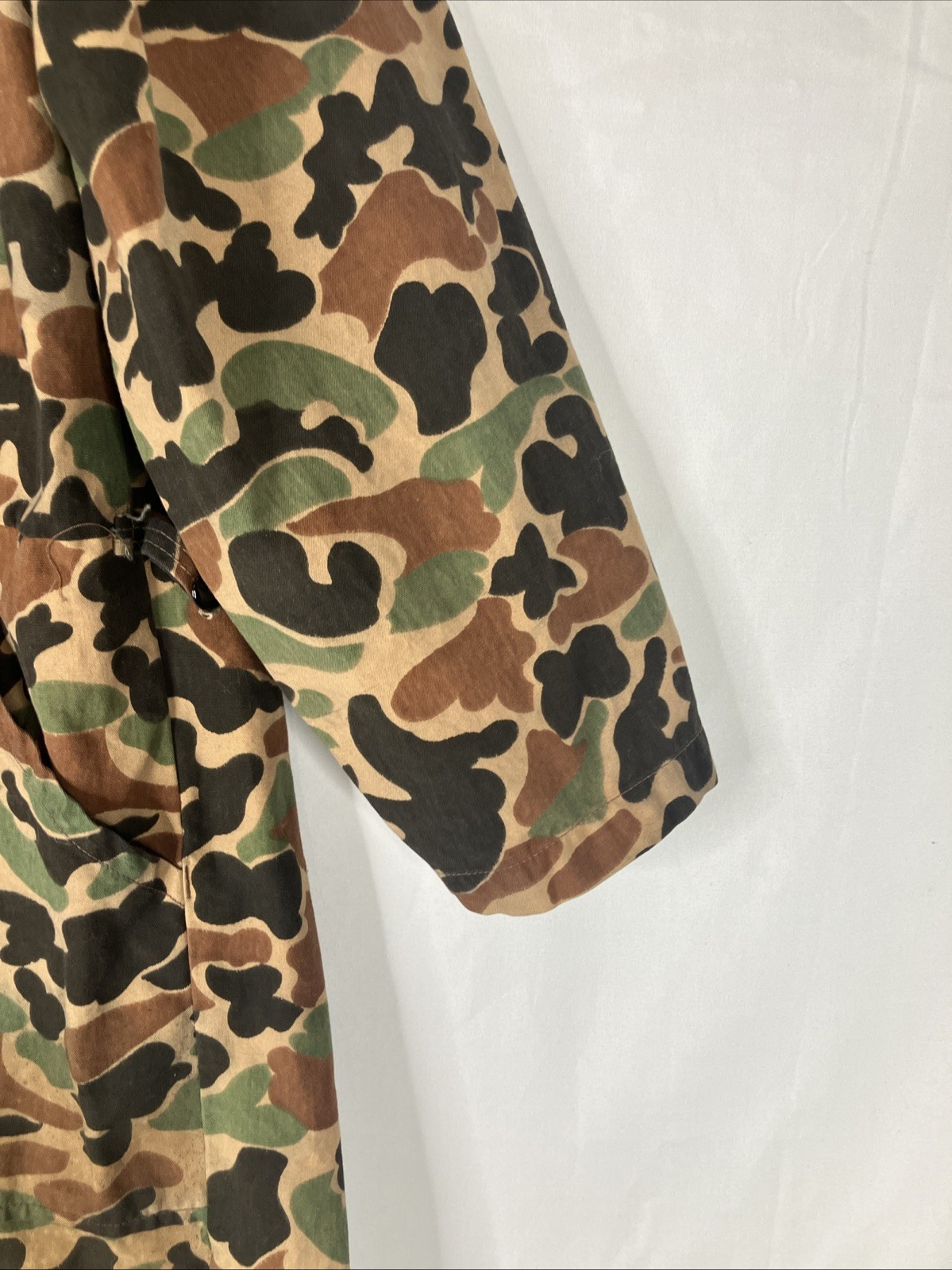 Vintage Kmart Camouflage Hunting Coveralls Duck Camo Mens Large Unlined