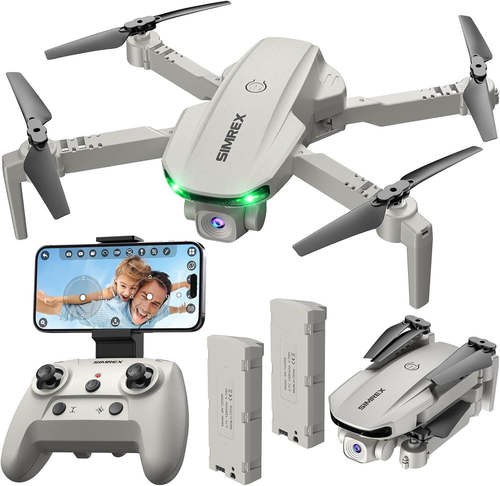 Drone With Camera 1080P for Kids And Adults, RC Quadcopter with Altitude Gray