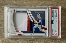 2022 Immaculate Josh Allen Patches #IL-JAL 02/25 Player-Worn/Used PSA 8