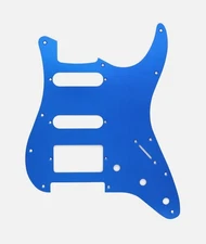 Blue ANODIZED ALUMINUM Pickguard for HSS Strat 11 hole