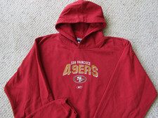 San Francisco 49ERS red Hoodie Youth XL 18/20 can also fit women M men S REEBOK
