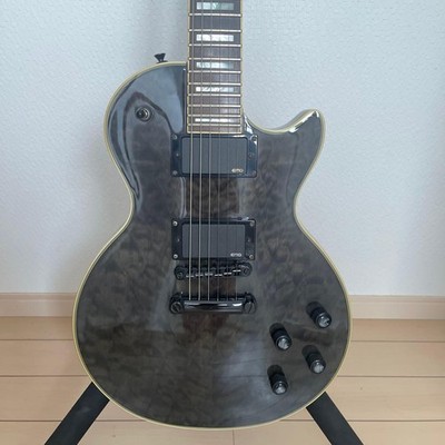Electric Guitar Epiphone Les Paul Custom Black Active EMG Pickups
