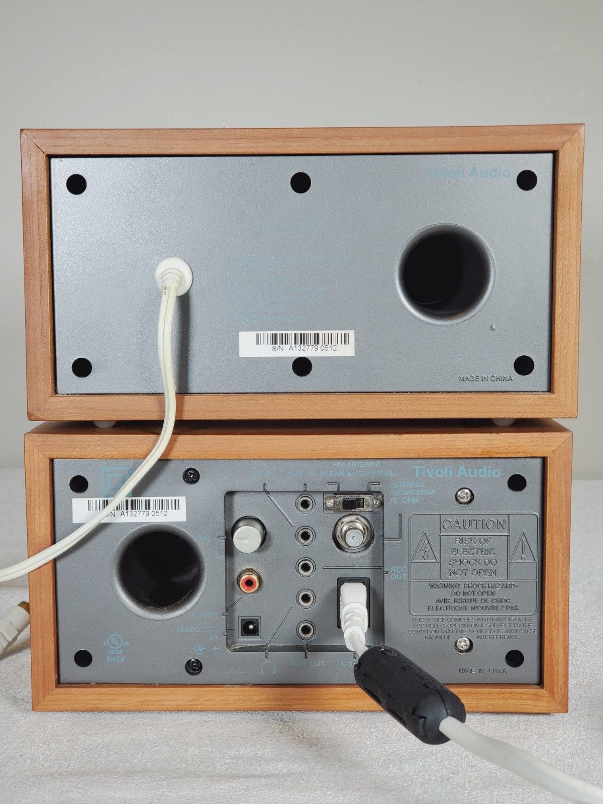 Tivoli Audio Model Two AM/FM Stereo Radio Henry Kloss + Right Companion Speaker