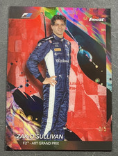 /5 Red Refractor Zak O'Sullivan #129 - 2024 Topps Finest Formula 1 F1 F2 Card