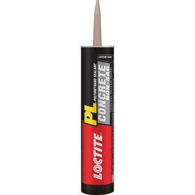 1Pc Loctite Pl 10.2 Oz Limestone Gray Concrete Sealant