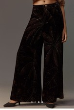 NWT Anthro Farm Rio x Anthropologie Printed Velvet Pants Medium