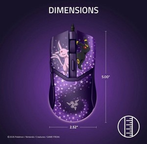 Nouveau Pokémon x Razer authentique 2026 Souris filaire Cobra Espeon & Umbreon Edition🔥