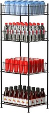 Water Bottle Organizer 4 Tier FreeStanding Water Bottle Holder