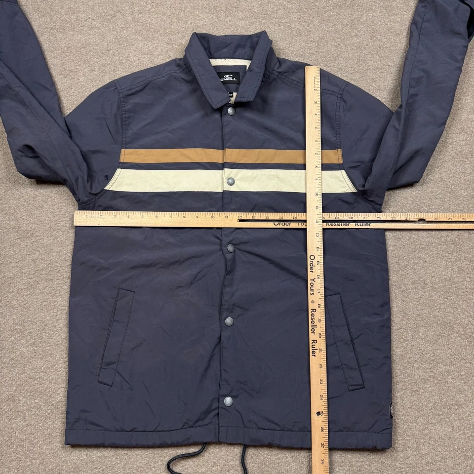 Chaqueta cortavientos O'neill para hombre talla M gris abotonada manga larga forrada sherpa Foto 4 de 4