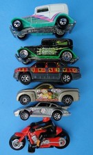 Hot Wheels MatchBox Loose Lot Of six Cars, Truck, Motorcycle.