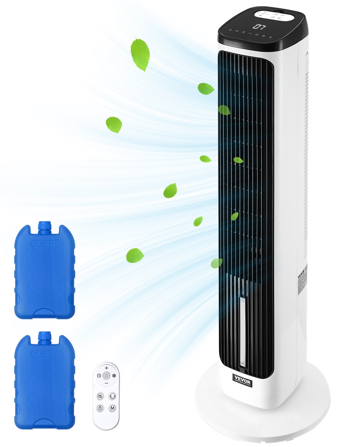 Ventilateur tour VEVOR flux puissant 7 m s et oscillation pour fraicheur immediate