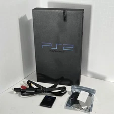Sony Ps2 PlayStation 2 Fat SCPH-39001 Console w/ Cords Tested & Working Memory C
