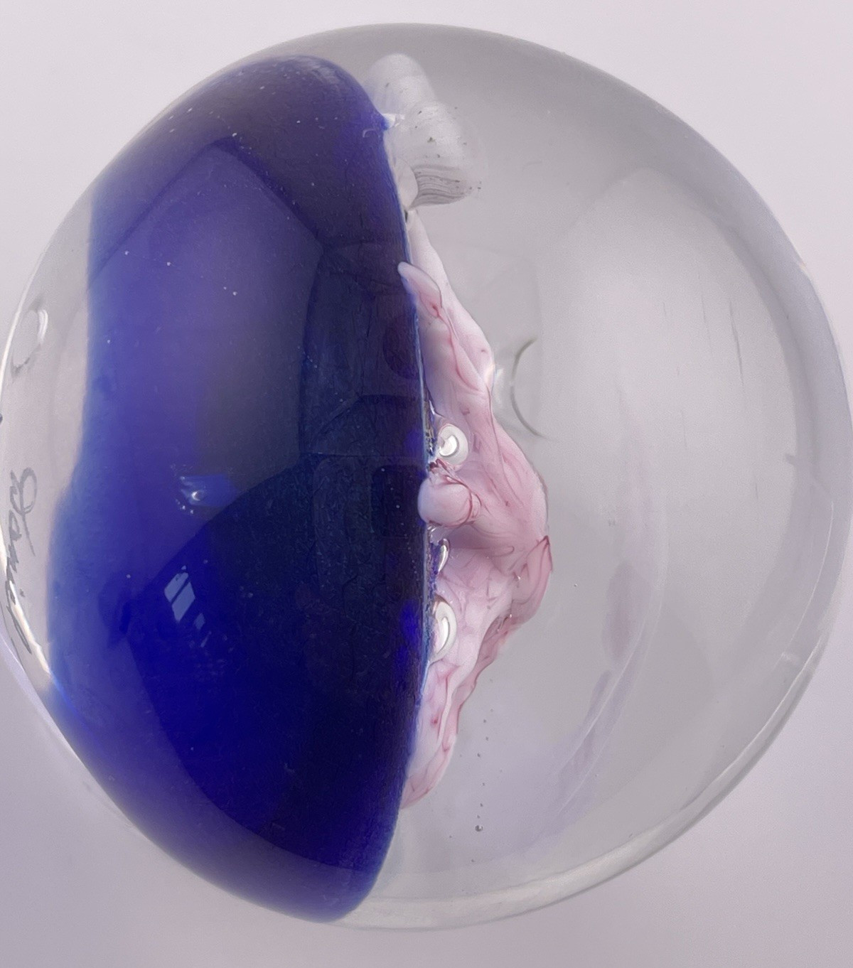 Daniel Salazar 1994 Lundberg Studios Ghost Prawn Ocean Sphere Marble 2.63" READ!