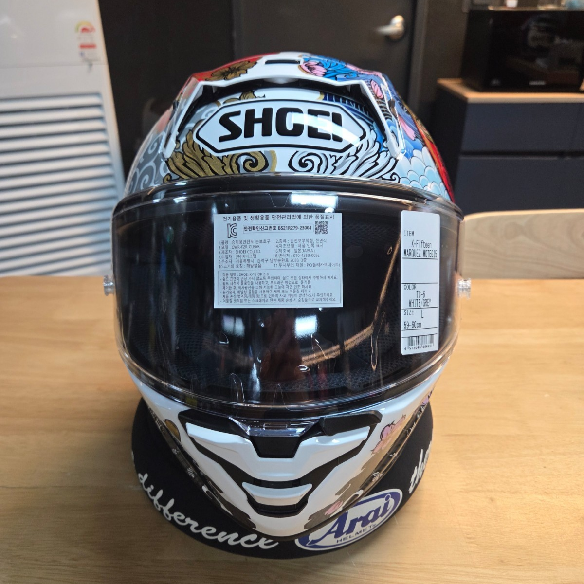 SHOEI Japan X-Fifteen X-15 MARQUEZ MOTEGI 5 White TC-6 Full Face