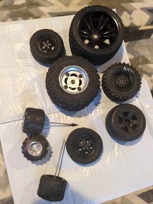 Mixed Lot of 12+ More Just Added Various RC R/C Truck Car Tires Wheels Rims Etc.