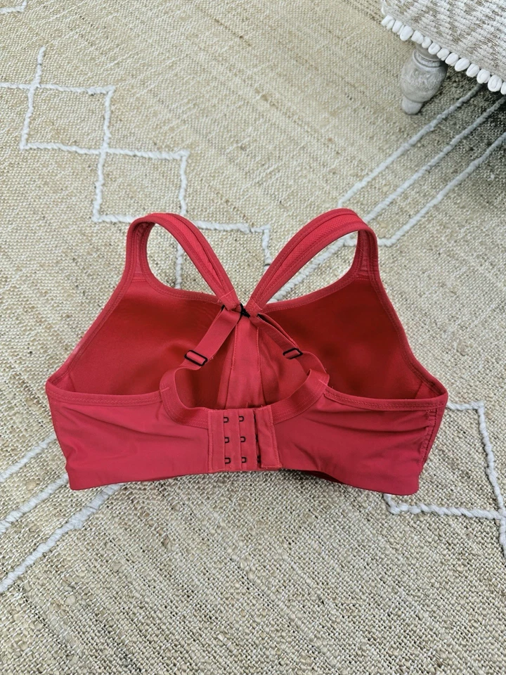 Sujetador de gimnasio rojo PANACHE Sport 32F Style 5021 con aros fitness correr espalda corredora Foto 4 de 4