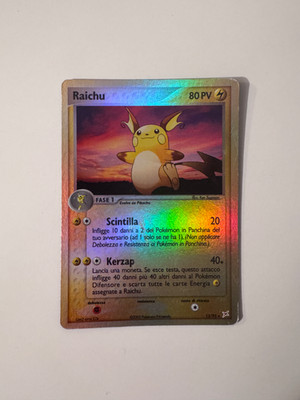 Pokemon Karte   Raichu   EX Team Magma vs Team Aqua 13   Reverse   ITA   MP
