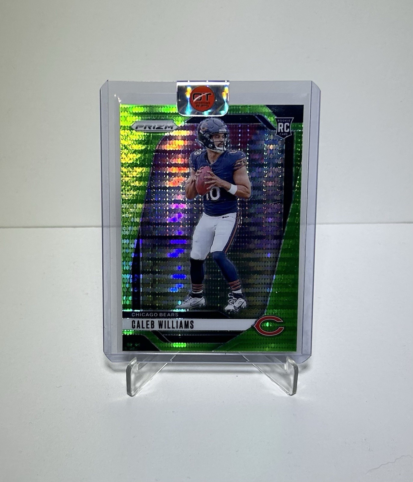 2024 Panini Prizm Rookies Caleb Williams #301 Neon Green Pulsar Prizm (RC)