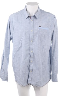BROADWAY gestreiftes Hemd 2XL Blau