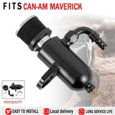 Dual Baffle Catch Can Oil Tank Kit Fits 2017-2024 Can-Am Maverick X3 Turbo.