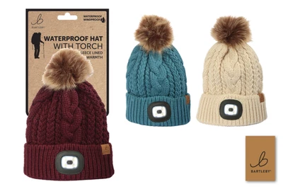 Bartleby Waterproof Hat With Light Sherpa Fleece Lined Winter Unisex WH907