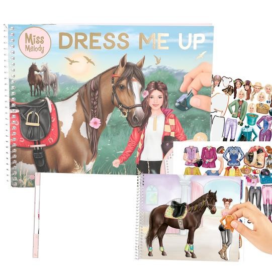 Miss Melody Dress Me Up activity book horses sticker book horse stickers ponies