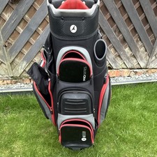 Motocaddy Pro-Series Cart Golf Bag 9-Way Divider Black/Red/Grey Nylon