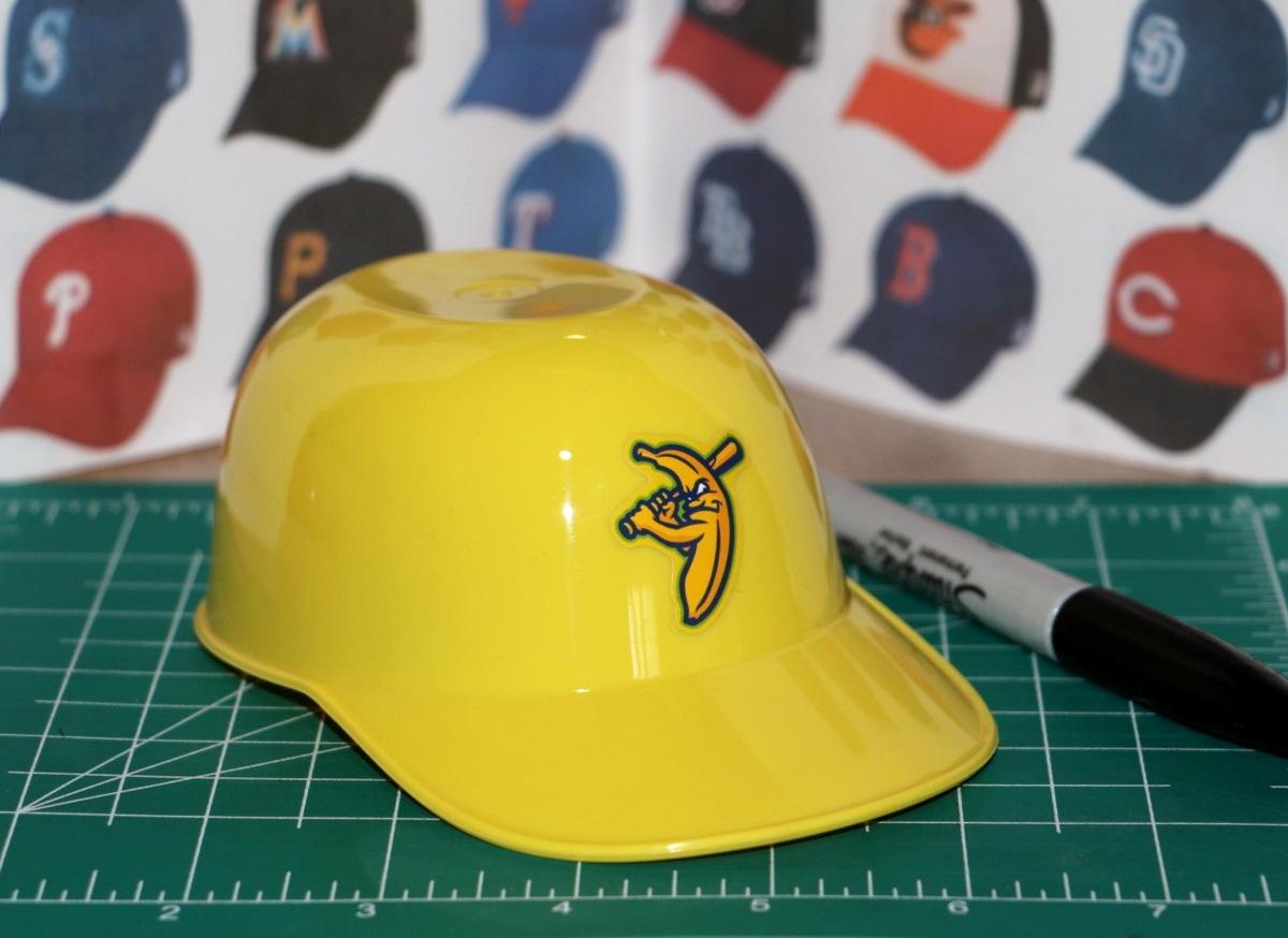 バナナマン cap バ帽 MUSTARD BGE 2個セット ポップアップ Savannah Bananas YELLOW Shell Baseball Ice Cream Helmet Sundae Cap