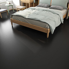 12 x 24 Peel and Stick Floor Tile Black Waterproof Vinyl Flooring 5 Pack