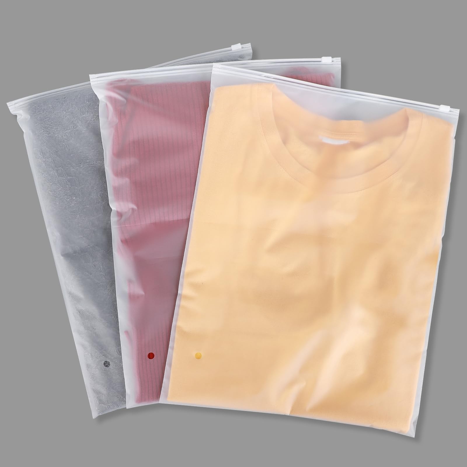 Sac plastique de rangement vêtements 30x40cm lot de 25 pochettes voyage