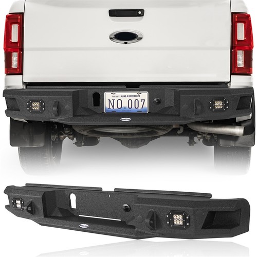 Textured Steel Rear Bumper One-piece for 2019 2020 2021 2022 2023 Ford Ranger