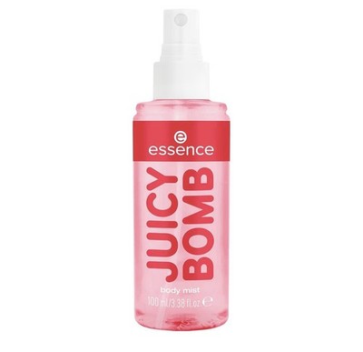 essence JUICY BOMB sweet drop body mist, Eau de Toilette, Nr. 101, Rot, vegan