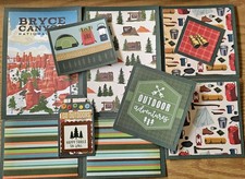 Premade Scrapbook Page/ Card Making/Mat Set: 10 pieces:Bryce Canyon National Prk