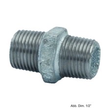 Doppelnippel verzinkt, Nr. 280, 1 1/2"