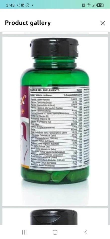 ULTRADOCEPLEX MEGA WOMAN + BOOSTER VITAMINS ANTI-STRESS 50 TABS - Image 3 of 3