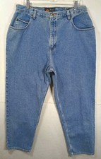 Vintage Route 66 Relaxed Blue Jeans Sz 18W Mom High Rise Heavy Denim 34x29