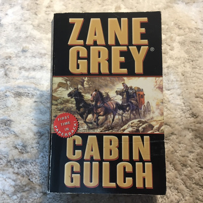 Cabin Gulch Zane Grey 2007 Leisure Books Stagecoach Robbery Pulp Western Book
