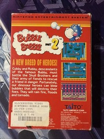 Bubble Bobble Part Two (NES, 1993, TAITO)  - Cleaned & Tested