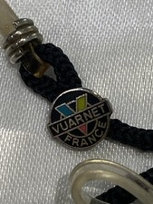 Vintage VUARNET BLACK Sunglasses Eye Reading Glasses Retainer Cord