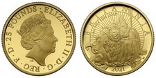 Elizabeth II 2021 gold proof 1/4oz Britannia