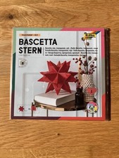folia Bascetta Stern Winter Ornament 15x15cm rot 32 Blatt Bastelset Basteln
