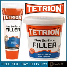 TETRION WHITE FINE SURFACE FILLER 330G 600G SUPER SMOOTH EXTRA FINE WALL REPAIR