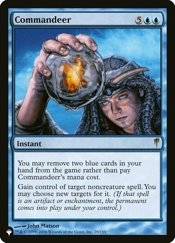 Commandeer - The List Light Play, English Magic the Gathering MTG The List