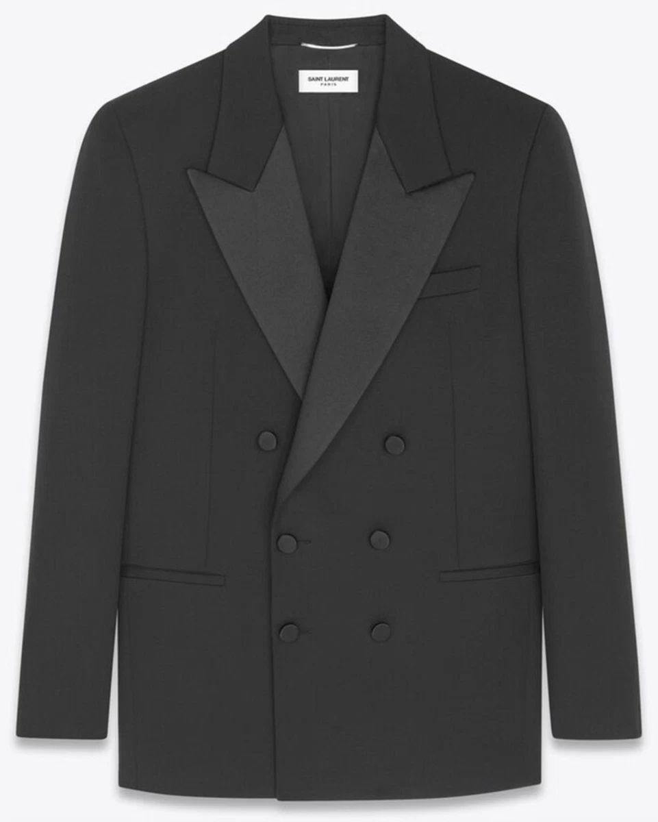 Saint Laurent Black Double-Breasted Suits & Blazers for Men for