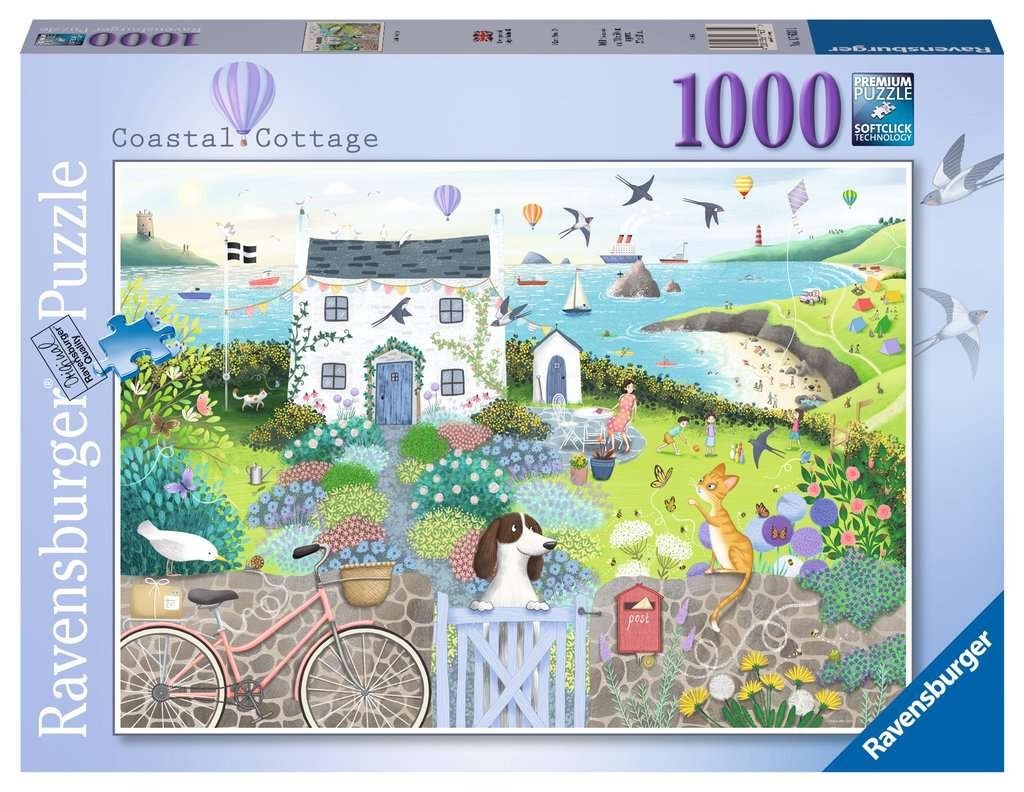 Ravensburger Coastal Cottage by Emma Allen 1000 piece jigsaw puzzle
