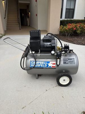 #ad Campbell Hausfeld Air Compressor portable 4HP 13 Gallon 125 psi $200.00