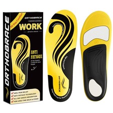 Work Boot Insoles for Standing All Day,Medium and High Arch Support Orthotic ...