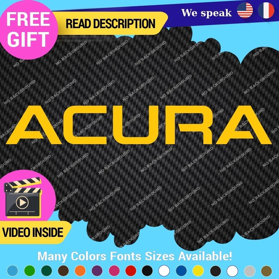 Fits Acura RSX Type VTEC Decals Stickers Vinyl Integra DC2 JDM TSX TLX RDX NSX Foto 2 de 4